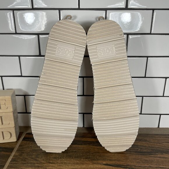 Skechers BOBS Chill Flex Hot 2 Trot Womens Size 10 Shoes Natural Alpargata Flat - Picture 9 of 14